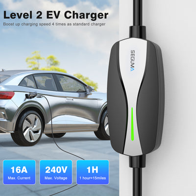 16A Level 1+2 EV Charger for J1772