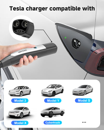 16A Level 1+2 EV Charger for Tesla