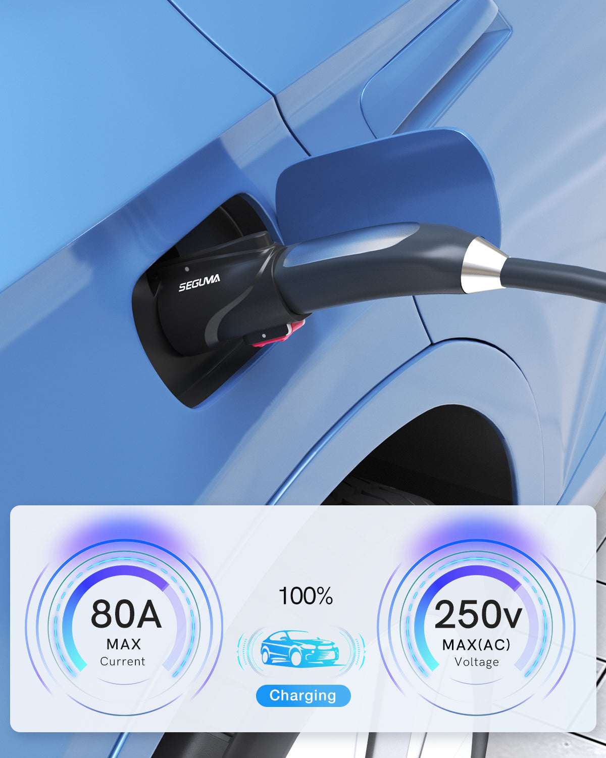 80A Tesla(Nacs) to J1772 Charging Adapter